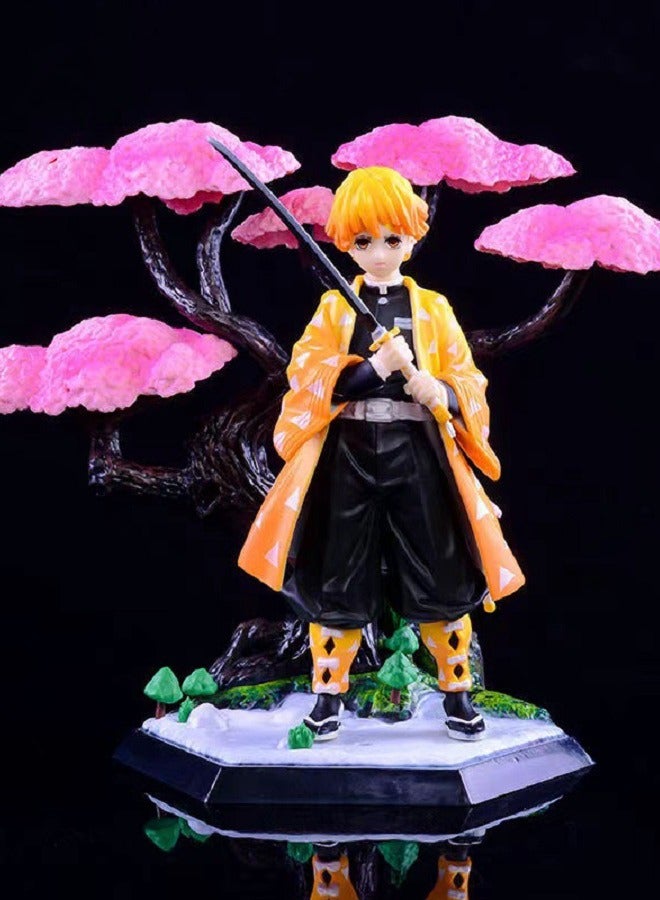 Sakura Swordsman Figure Anime Scene Desktop Decor Collectible Gift For Boys Girls Kids Birthday 19CM - Image 3